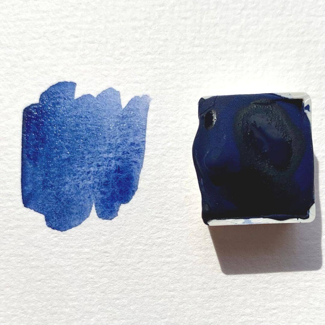 Handmade watercolor - Niki Blue