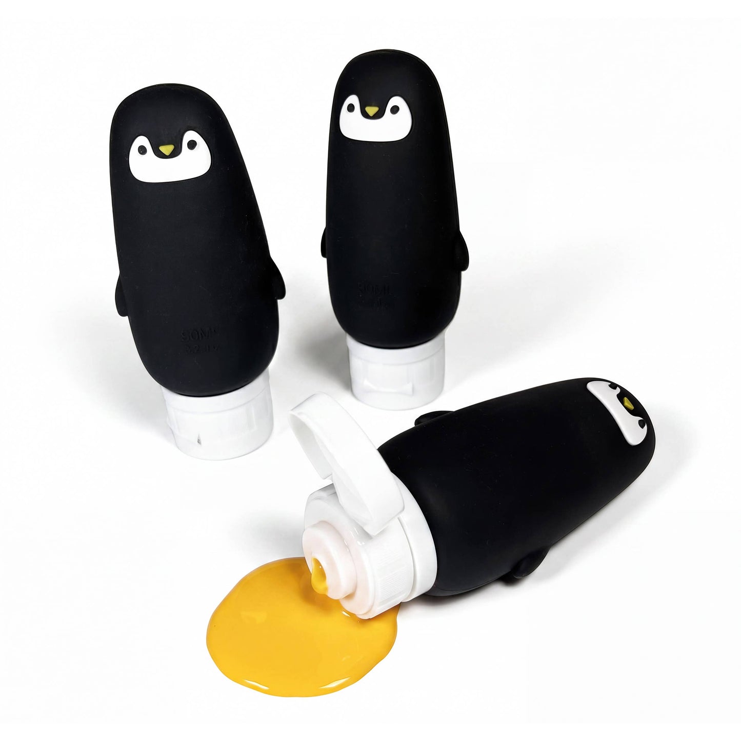 Bath Paints - Plant-Based + 3 Reusable Silicone Penguins