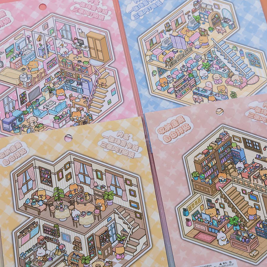 11073 3D Diorama Lifestyle Stickers