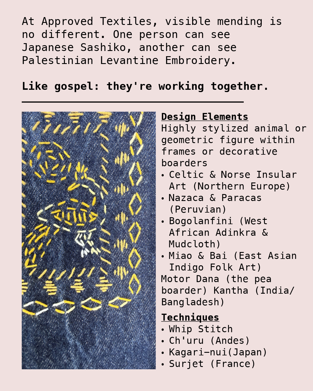 Our People Were Always Free . Visible Mending Transfers