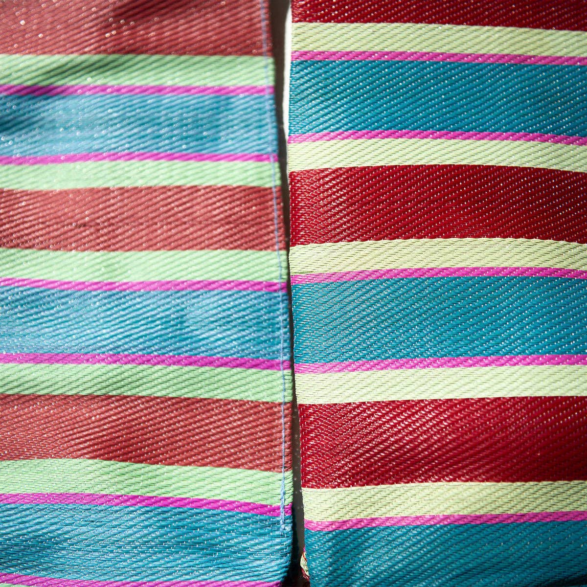RECYCLED PLASTIC STRIPE BAG - Wide