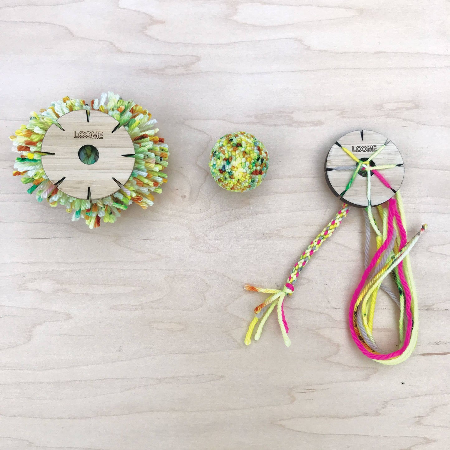 2-in-1 Pom Pom Trim Guide & Kumihimo Cord Maker