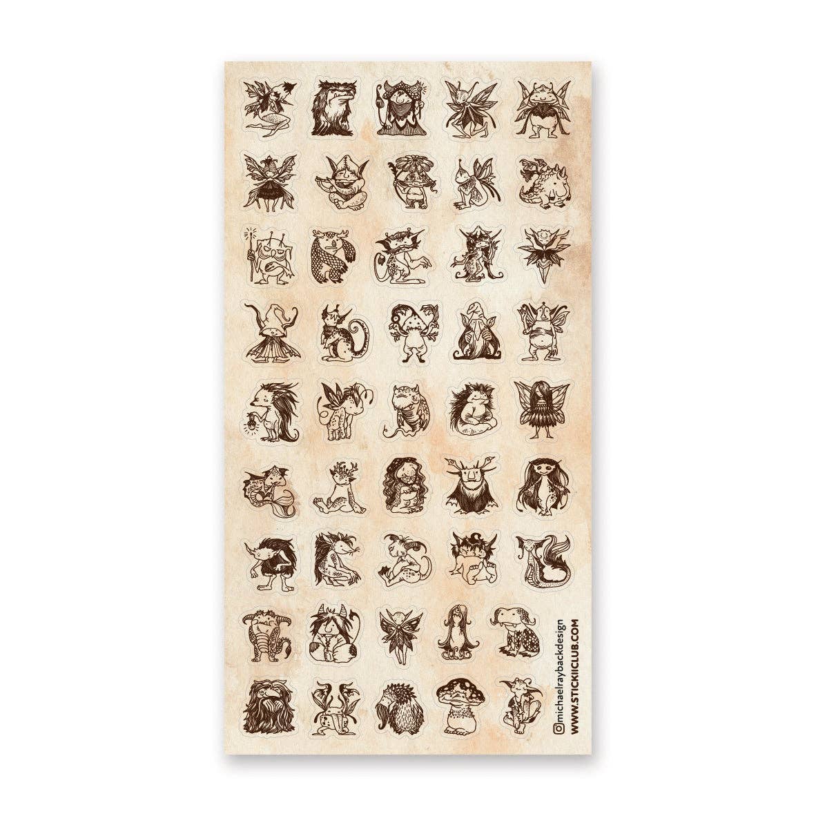 Wildwood Folk Sticker Sheet