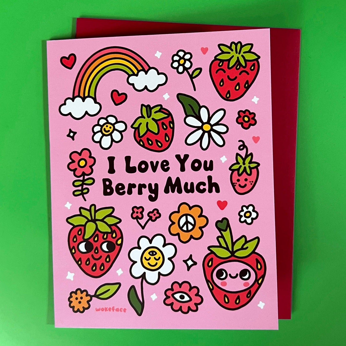 Greeting Card - I Love You Berry Much