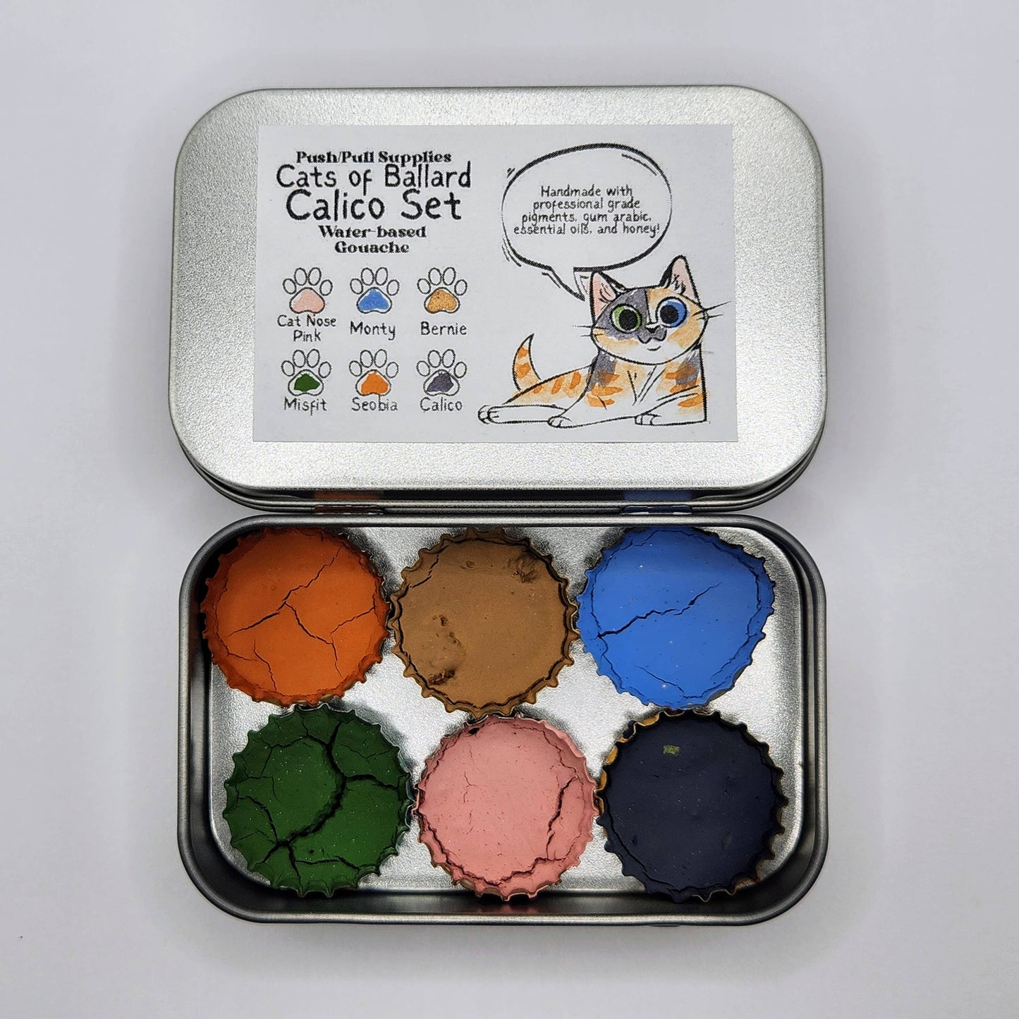 Push/Pull Gouache - Cats of Ballard Calico Set