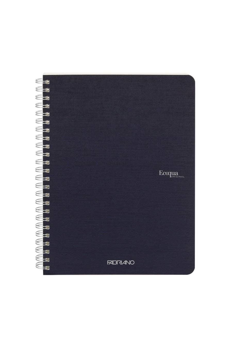 Fabriano Ecoqua Original Spiral-Bound Notebook, 5.8 in x 8.3 in, A5, Blank, 70 Sheets