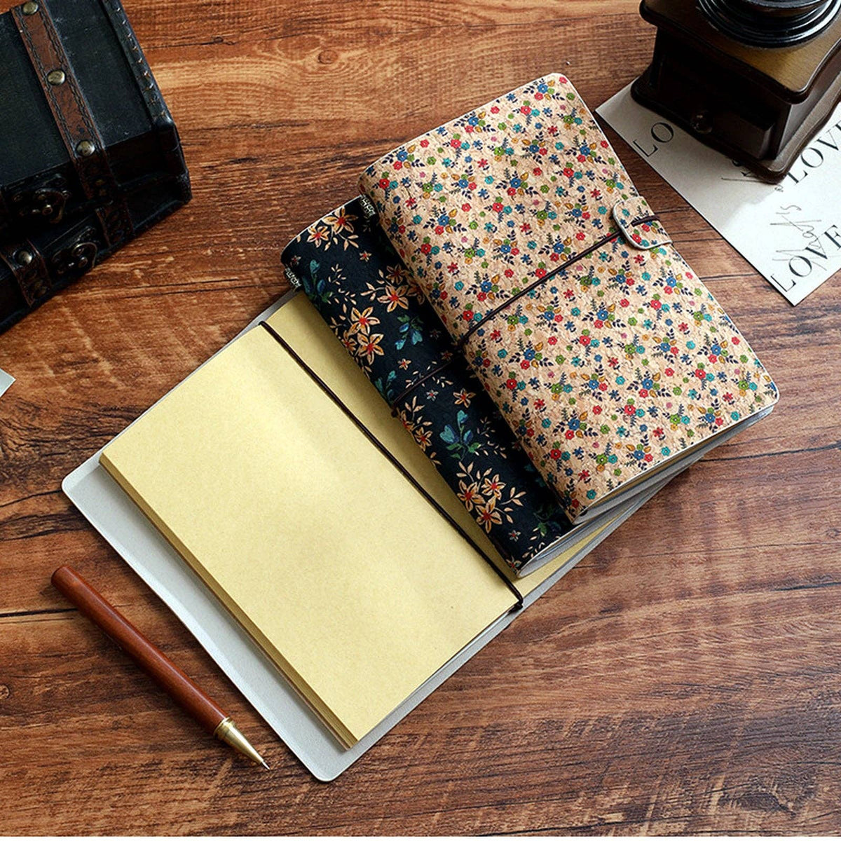 Vintage Floral Traveler Journal
