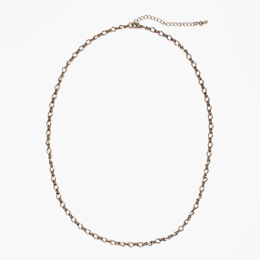 18in Antique Gold Link Chain Necklace