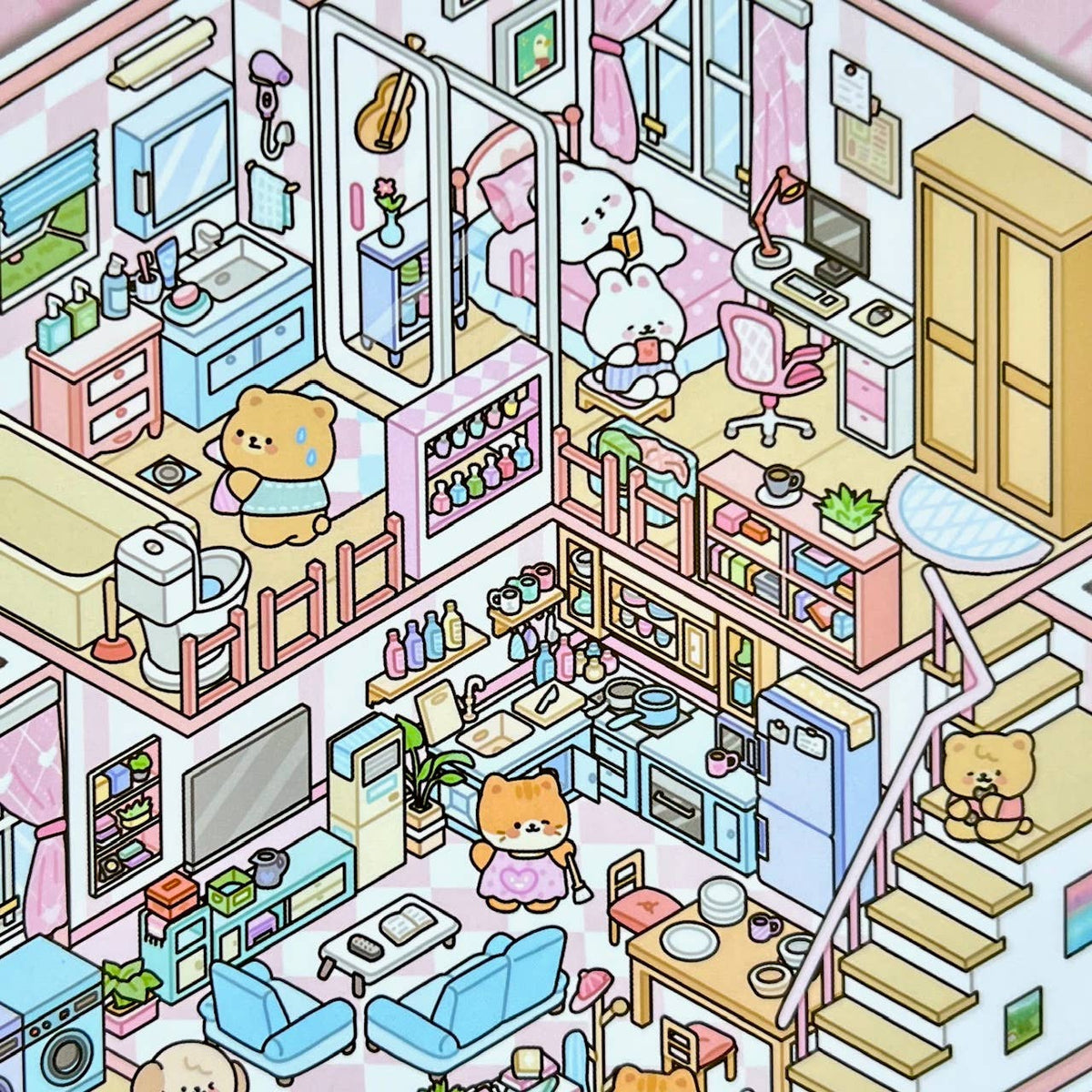 11073 3D Diorama Lifestyle Stickers
