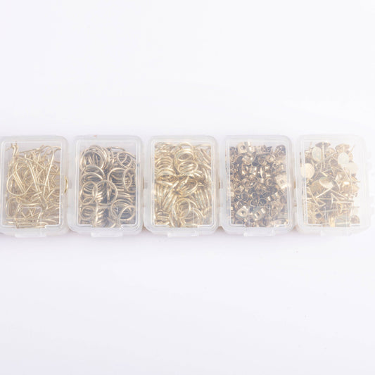 Gold Essential Earring Findings Kit, 575pcs