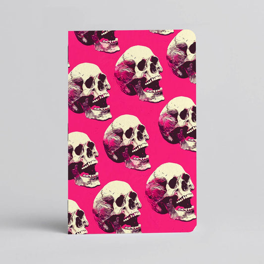 Neon Skulls Notebook/Journal - Skeleton Pattern