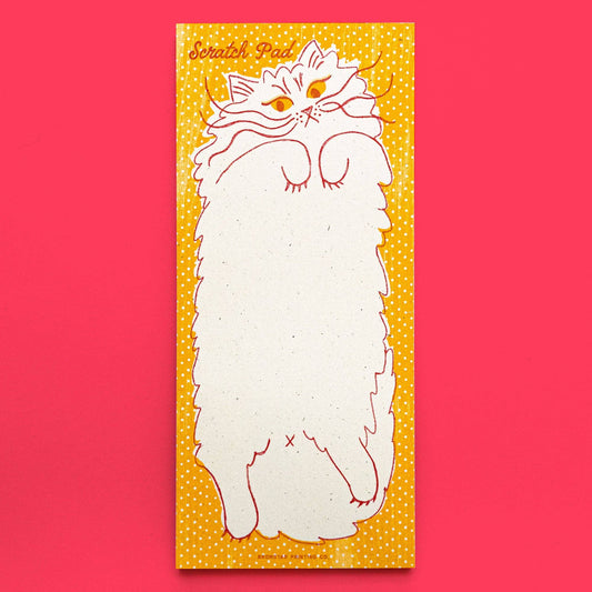 Scratch Pad Cat - Risograph Notepad