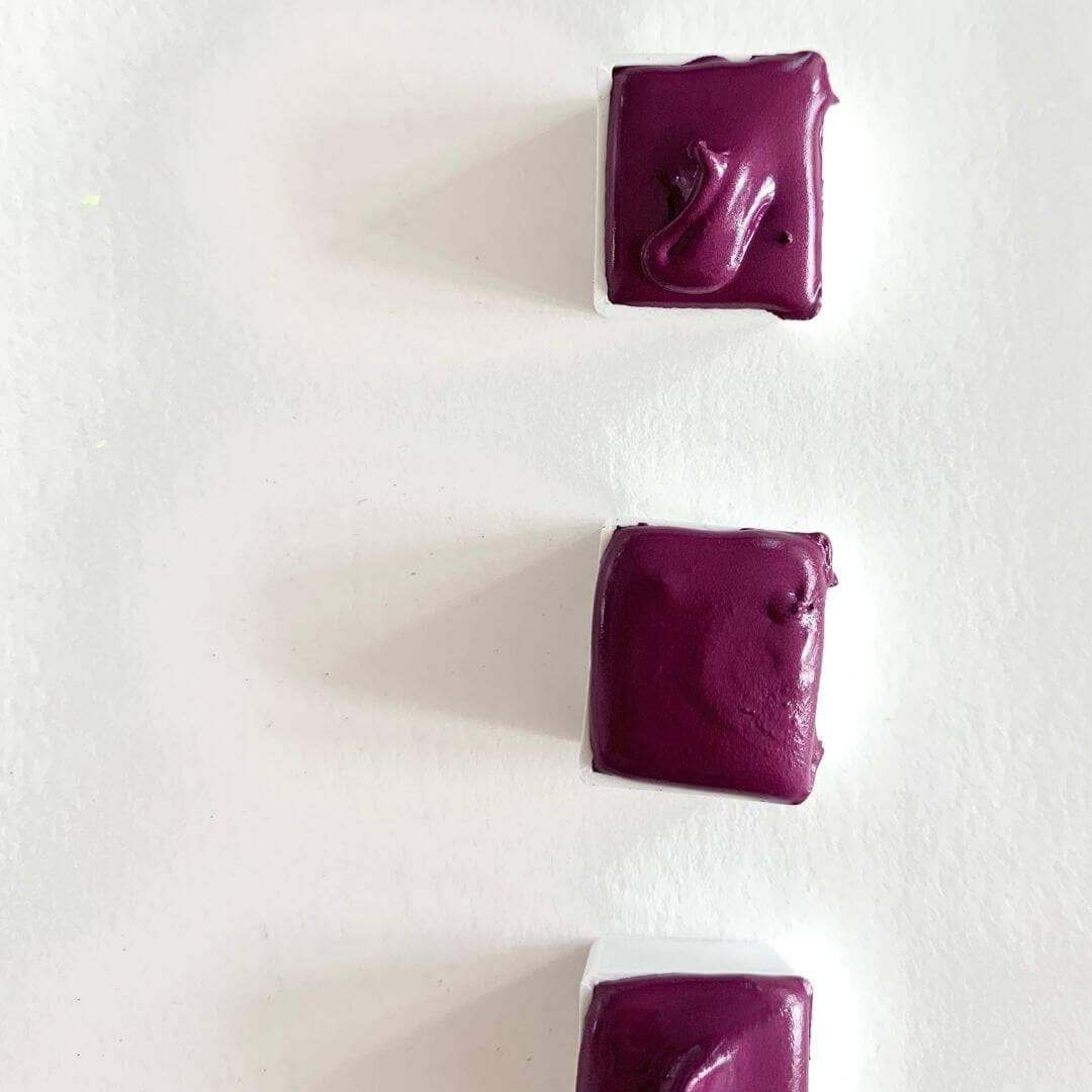 Handmade glitter watercolor - purple amethyst