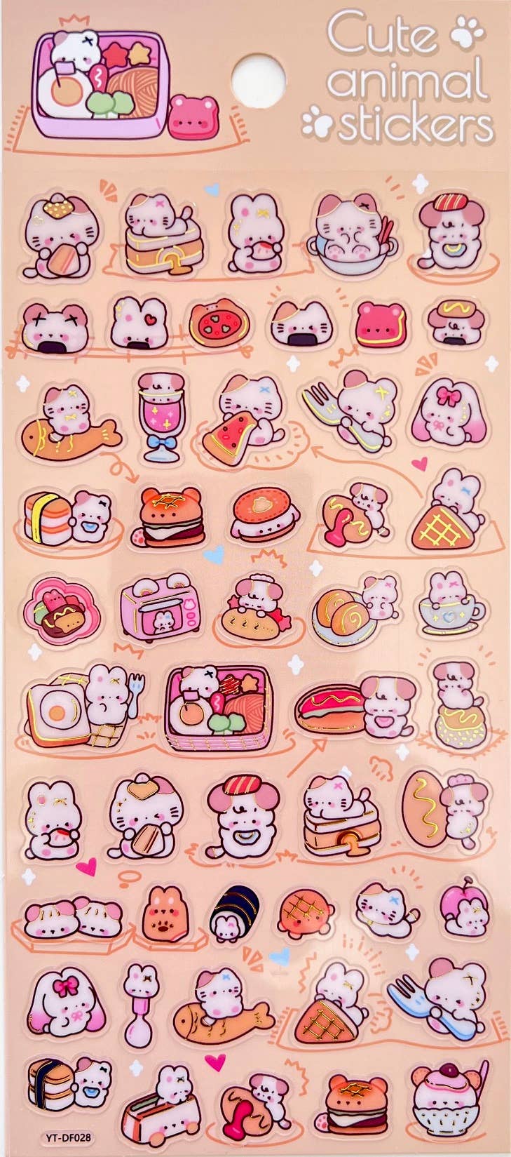 11083 Cute Animal Phone Stickers-12