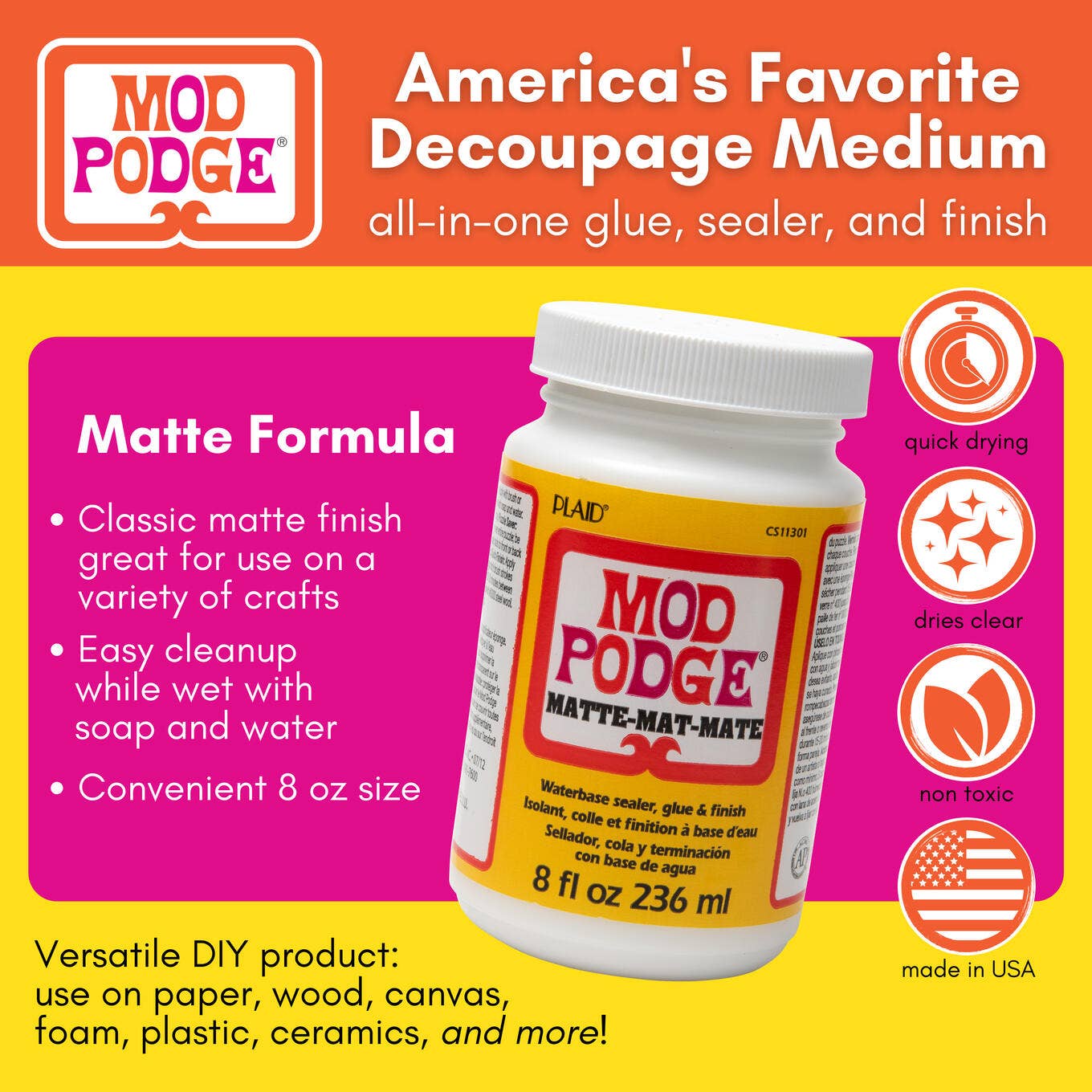 Mod Podge Matte 8 oz