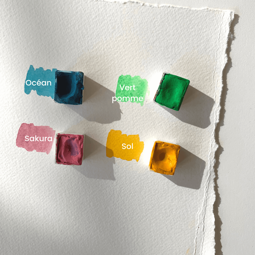 Handmade watercolor - Sol Yellow