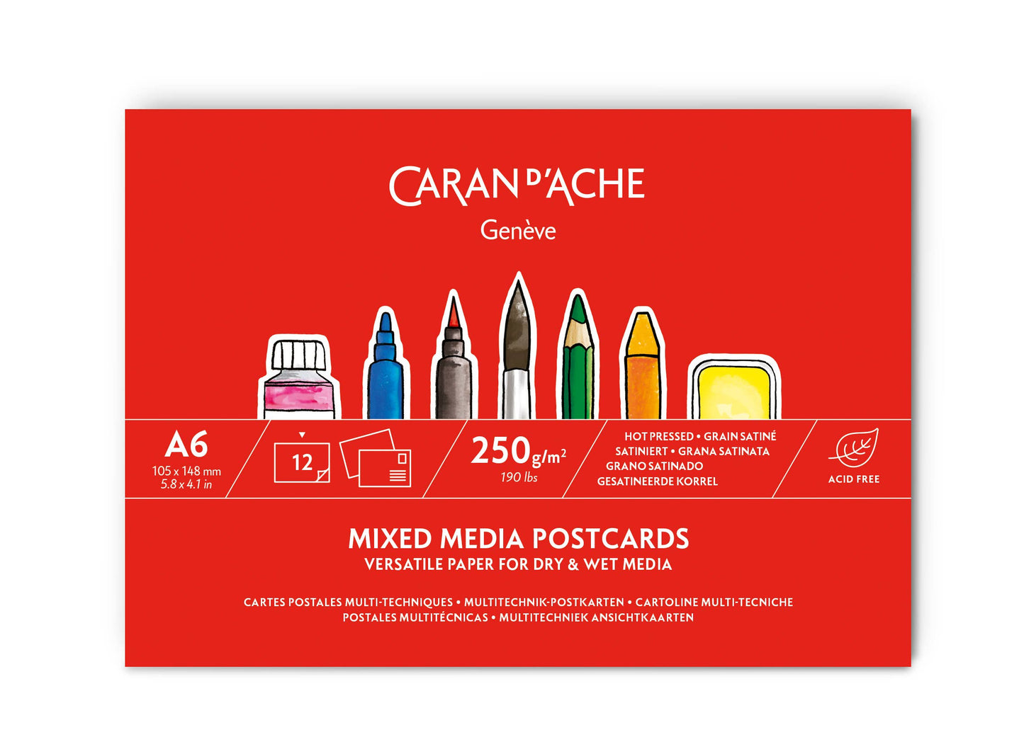 Drawing / Sketchpad Mixed Media Postcards A6