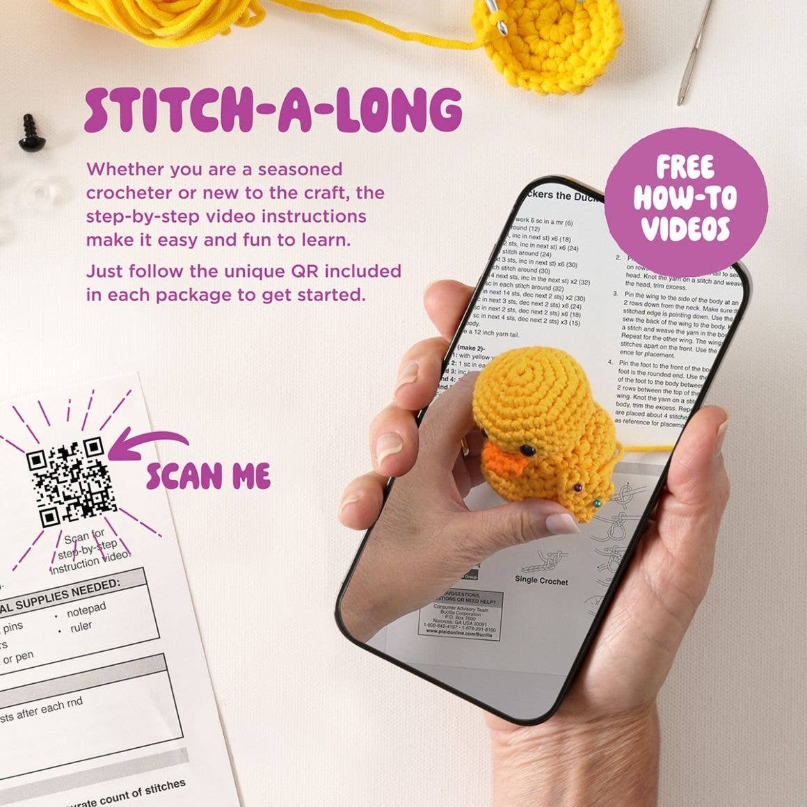 Bucilla ® Amigurumi Crochet Kit - Marshy the S'More 5"