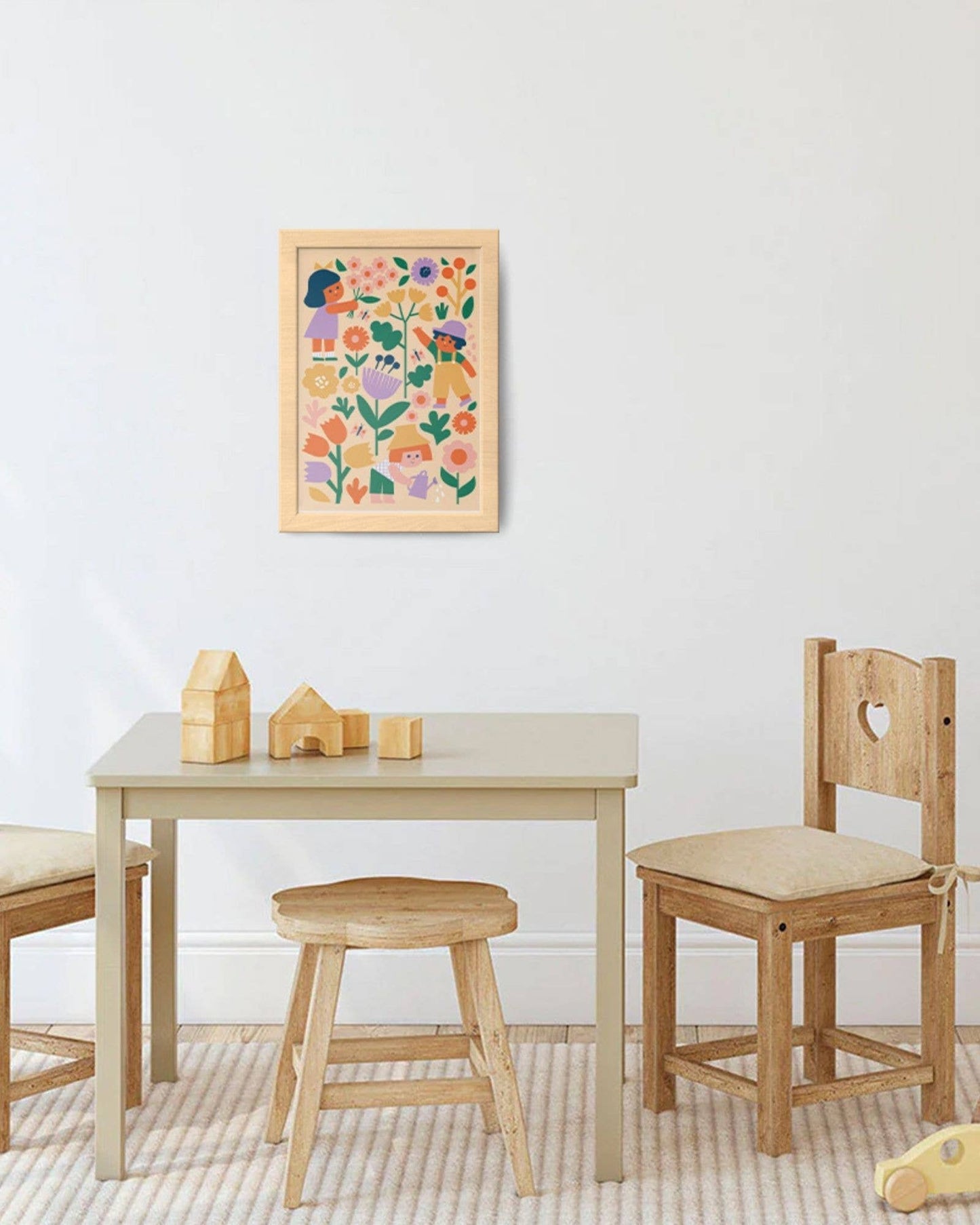 Paint by Numbers Kit & Canvas for Kids - Flower Patch