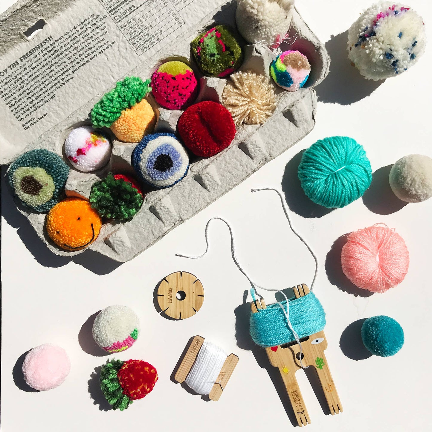 2-in-1 Pom Pom Trim Guide & Kumihimo Cord Maker