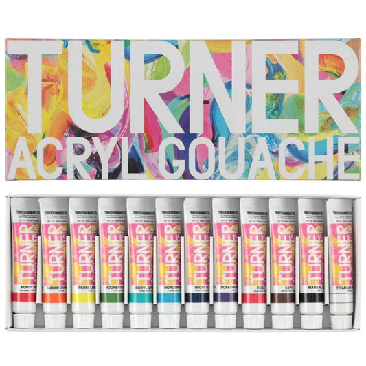 Turner Acrylic Gouache Dream Set of 12, 11ml Tubes