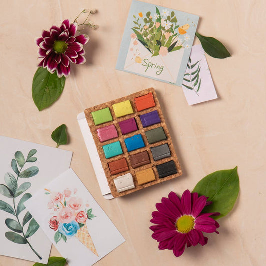 Watercolor Pans - Metallic 15 Colors (Casepack of 5)