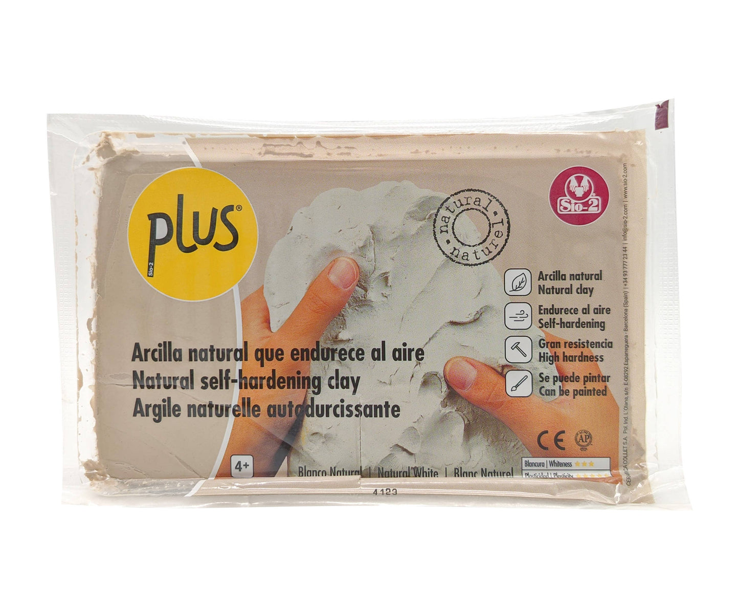 PLUS Clay - Self Hardening 2.2 lb. (1 kg.)