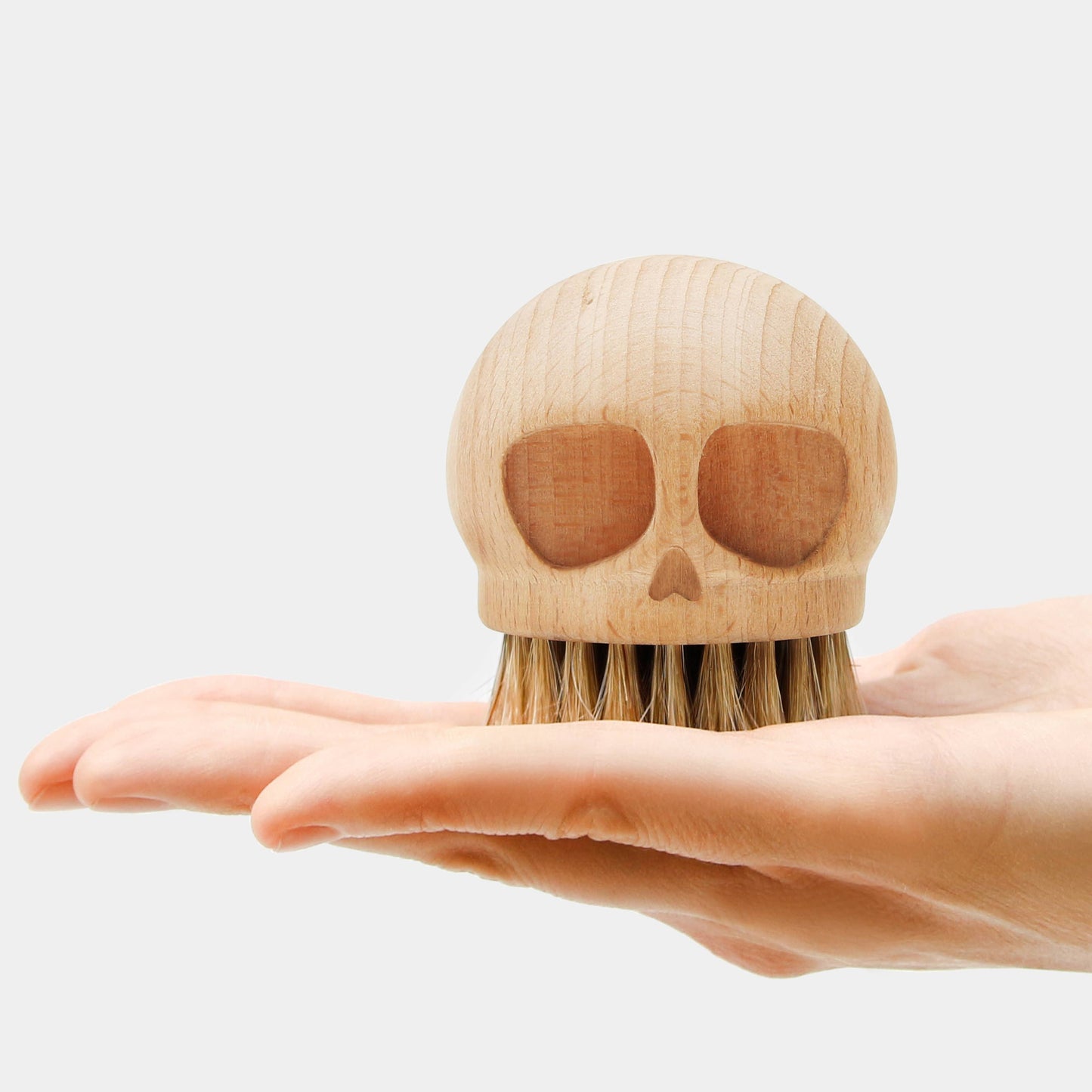 Skull Brush - Finest quality beech wood brush