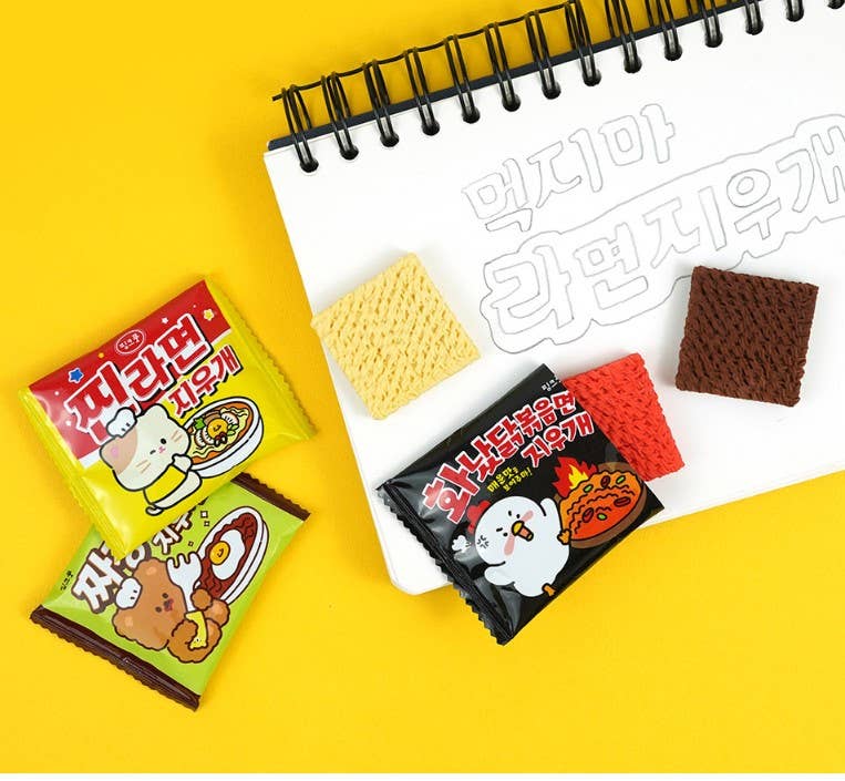 K -Ramen Shape Earaser Pack- Fun, goodybag