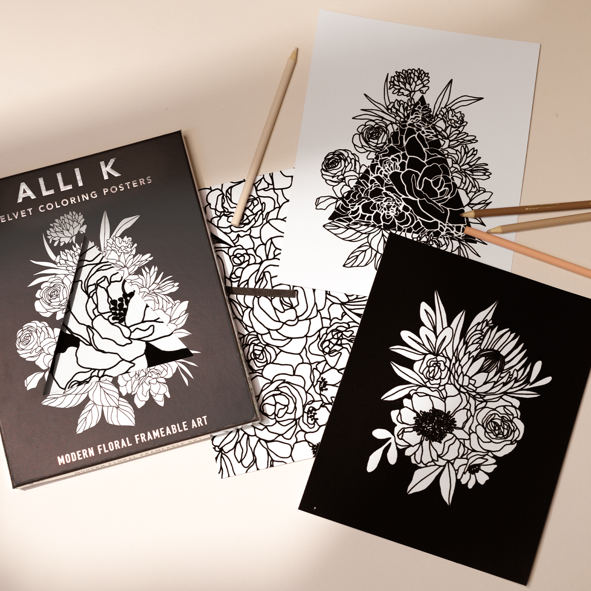 Velvet Coloring Posters: Adult Coloring
