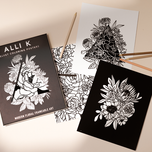 Velvet Coloring Posters: Adult Coloring