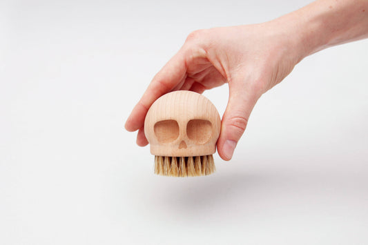 Skull Brush - Finest quality beech wood brush