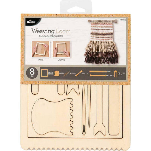 Bucilla ® Weaving Loom All-In-One Kit - Rectangle, 8 piece