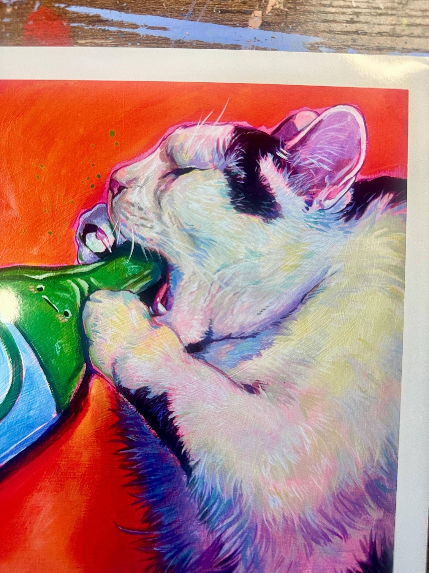 Art Print Soju Cat: Meme Home Decor