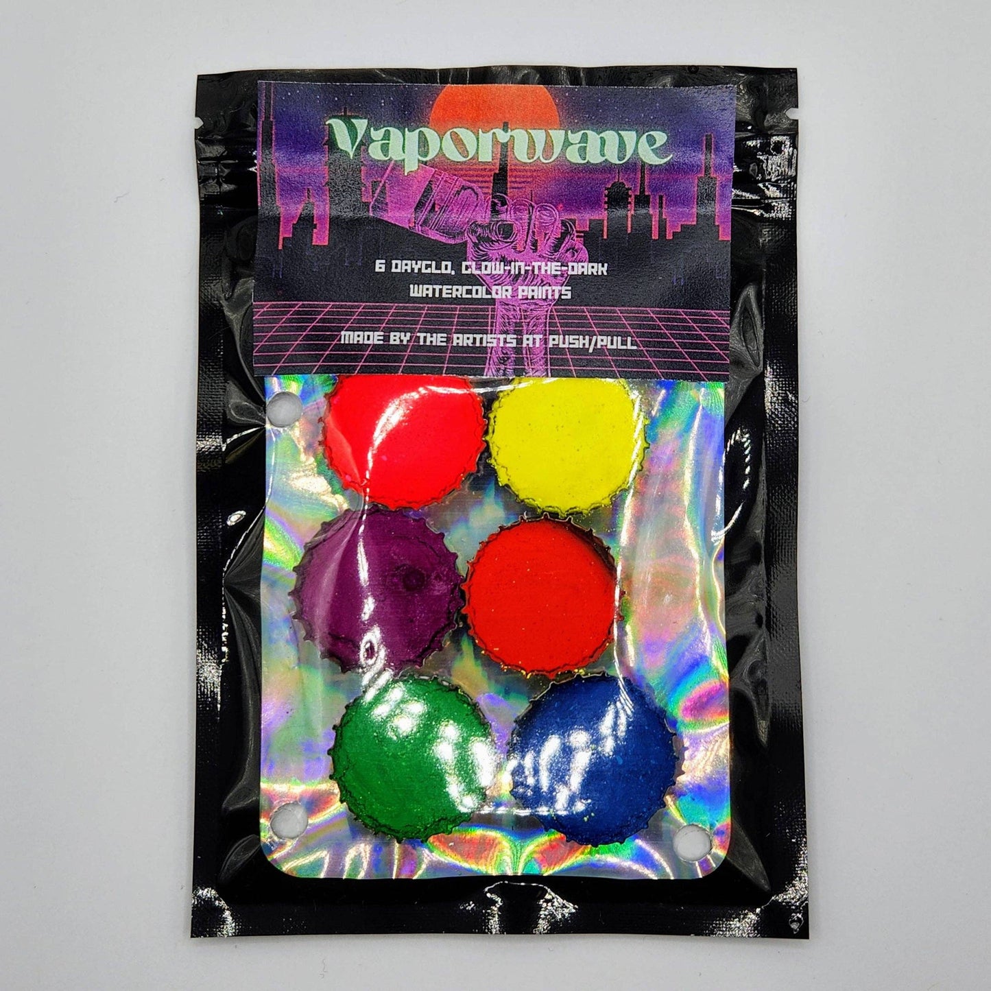 Watercolor Sticky Caps - Vaporwave 2.0 Set