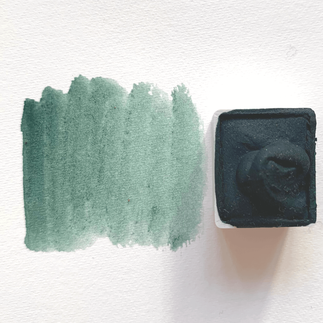 NEW - Handmade Watercolor - Matterhorn Green