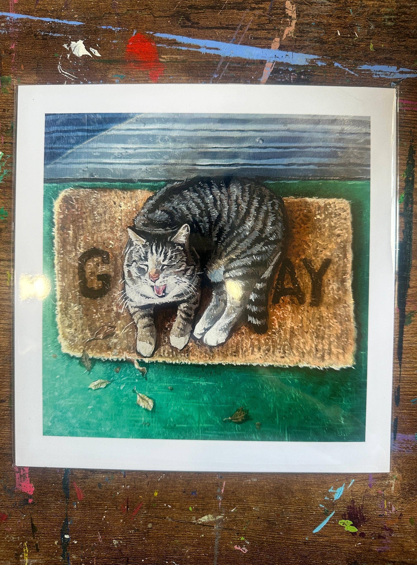 Print of Gay Cat: Funny “Go Away” Queer Home Decor