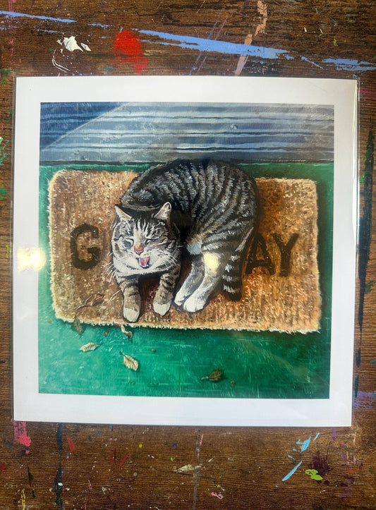 Print of Gay Cat: Funny “Go Away” Queer Home Decor