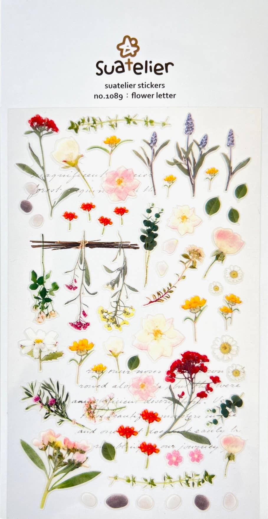 01089 FLOWER LETTER STICKERS