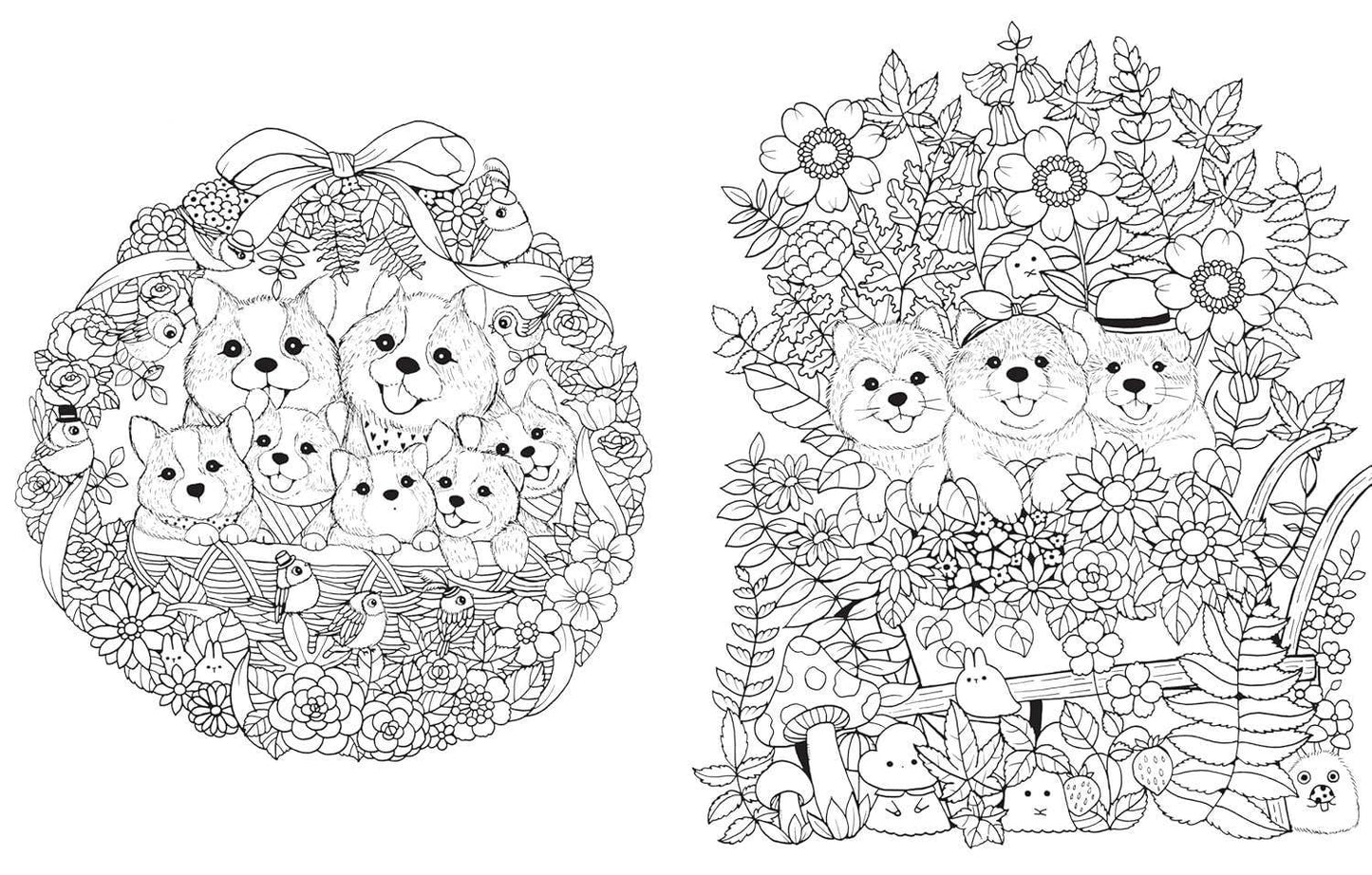 A Million Puppies Coloring Book