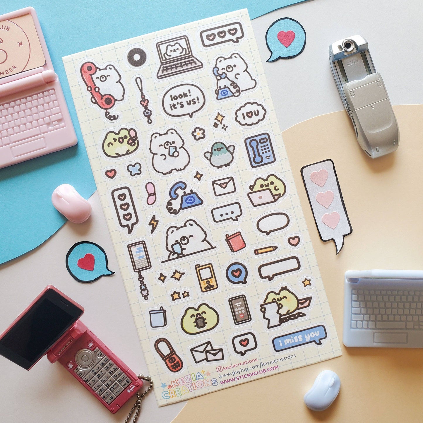 Call Me! Sticker Sheet