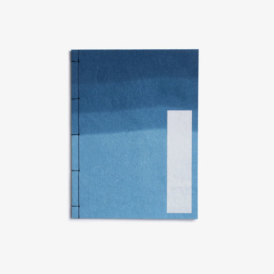 Indigo "Aizome" Hand-Dyed Journal, Danzome