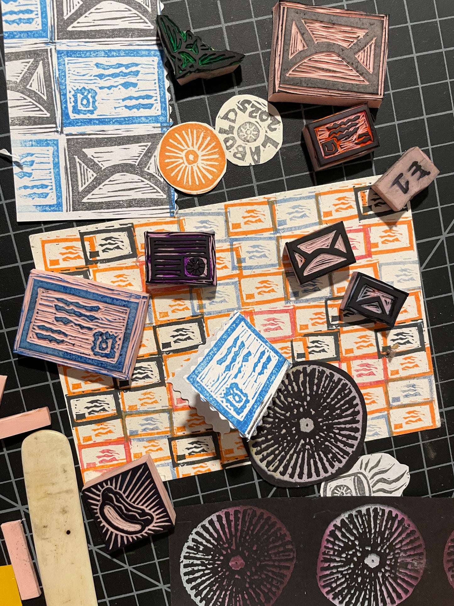 Stamp Making with Your Friendly Neighborhood Mailperson