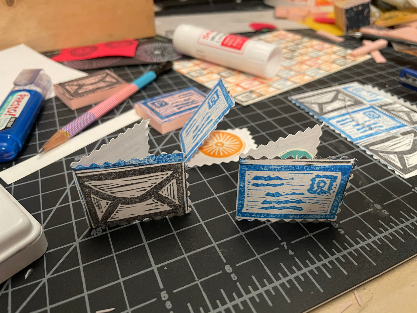 Stamp Making with Your Friendly Neighborhood Mailperson