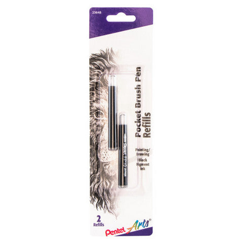 Pentel Pocket Brush Pen Refill 2 Pack