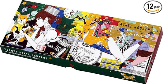 Turner Acryl Gouache Yusuke Nakamura Set of 12, 11ml Tubes