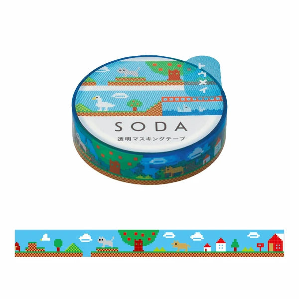 KINGJIM SODA Washi Tape Clear Washi Tape Soda