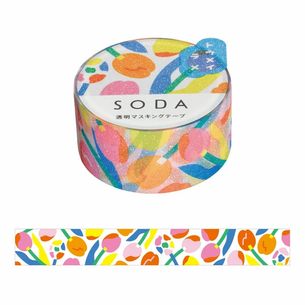 KINGJIM SODA Washi Tape Clear Washi Tape Soda