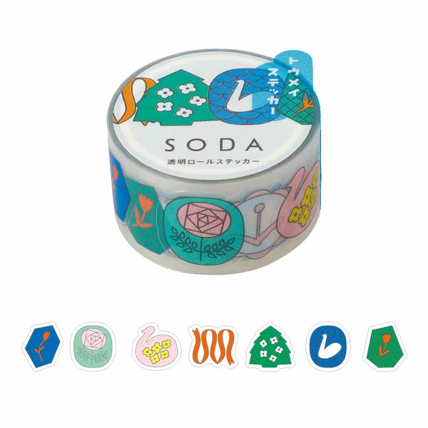KINGJIM SODA Washi Tape Clear Washi Tape Soda